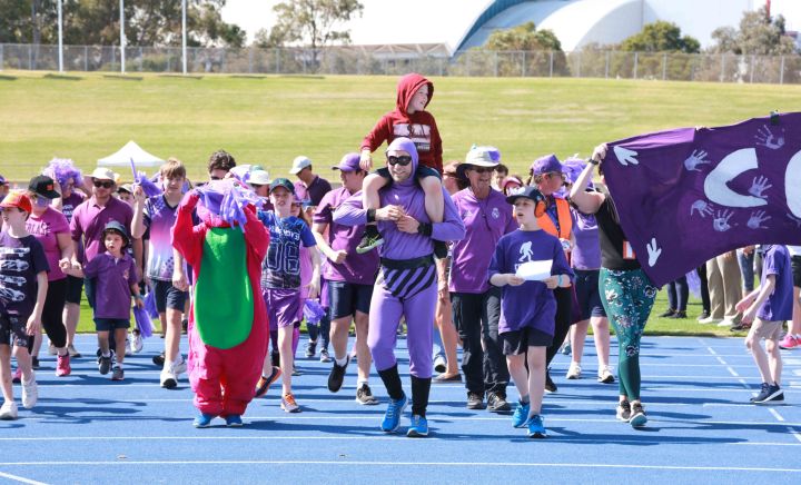 Students celebrating their day at Central Coast Sports Carnival 2018